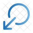 پیش‌نمایش فایل circle-down-left-4697963 از پک فلش‌ها