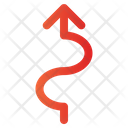 پیش‌نمایش فایل curve-up-arrow-4697981 از پک فلش‌ها