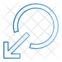 پیش‌نمایش فایل circle-left-down-4702777 از پک فلش‌ها