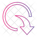 پیش‌نمایش فایل circle-right-down-4702783 از پک فلش‌ها