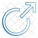 پیش‌نمایش فایل circle-up-right-arrow-4702786 از پک فلش‌ها