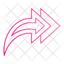 پیش‌نمایش فایل curved-right-arrows-4702695 از پک فلش‌ها