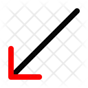 پیش‌نمایش فایل down-left-arrow-2512499 از پک فلش‌ها