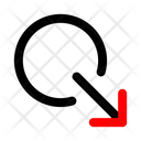 پیش‌نمایش فایل circle-right-down-2512635 از پک فلش‌ها