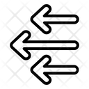 پیش‌نمایش فایل multiple-left-arrow-3881809 از پک فلش‌ها