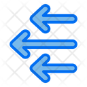 پیش‌نمایش فایل multiple-left-arrow-3882010 از پک فلش‌ها