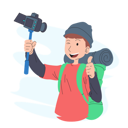 پیش‌نمایش فایل tourist-taking-selfie-4873338 از پک ماجراجویی