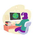 پیش‌نمایش فایل girl-taking-global-education-4954237 از پک یادگیری آنلاین