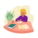 پیش‌نمایش فایل girl-writing-article-4954242 از پک یادگیری آنلاین