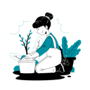 پیش‌نمایش فایل girl-doing-plantation-5328634 از پک باغبان
