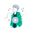 پیش‌نمایش فایل boy-listening-music-5598357 از پک موسیقی