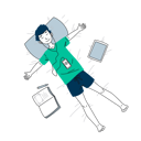 پیش‌نمایش فایل man-listening-music-while-sleeping-5598363 از پک موسیقی