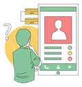 پیش‌نمایش فایل checking-calls-7078947 از پک پشتیبانی مشتری