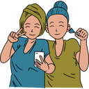 پیش‌نمایش فایل women-taking-selfie-together-8184477 از پک مراقبت از خود