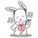 پیش‌نمایش فایل bunny-relaxing-with-music-9229920 از پک خرگوش