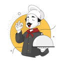 پیش‌نمایش فایل great-chef-producing-delicious-food-9678581 از پک آشپزی