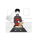 پیش‌نمایش فایل male-chef-putting-ingredients-into-pot-9678578 از پک آشپزی
