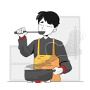 پیش‌نمایش فایل man-trying-to-cooking-food-9678582 از پک آشپزی