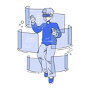 پیش‌نمایش فایل man-using-vr-tech-9718339 از پک اکتشاف خلاقیت
