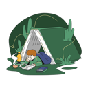 پیش‌نمایش فایل boy-study-in-nature-9738345 از پک مدرسه و آموزش