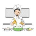 پیش‌نمایش فایل chef-layering-the-cake-9761259 از پک پخت و پز با سرآشپز