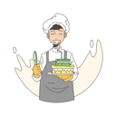 پیش‌نمایش فایل chef-making-birthday-cake-9761255 از پک پخت و پز با سرآشپز