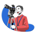 پیش‌نمایش فایل a-man-is-taking-a-video-using-a-telephoto-lens-and-tripod-11047142 از پک عکاسی