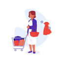 پیش‌نمایش فایل girl-walking-with-shopping-cart-4418563 از پک خرید زن