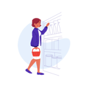 پیش‌نمایش فایل woman-doing-grocery-shopping-4418559 از پک خرید زن