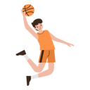 پیش‌نمایش فایل male-basketball-player-11606096 از پک ورزش بسکتبال