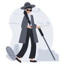 پیش‌نمایش فایل blind-girl-have-a-walk-11903867 از پک ناتوانی
