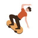 پیش‌نمایش فایل boy-doing-kick-flip-skateboard-12216653 از پک اسکیت برد