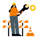 پیش‌نمایش فایل woman-at-under-construction-zone-12293379 از پک در دست ساخت