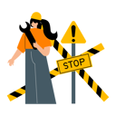 پیش‌نمایش فایل woman-showing-maintenance-mode-at-construction-site-12293383 از پک در دست ساخت
