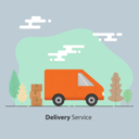 پیش‌نمایش فایل delivery-service-truck-1469142 از پک تحویل