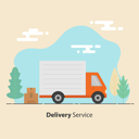 پیش‌نمایش فایل delivery-service-truck-1469143 از پک تحویل