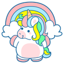 پیش‌نمایش فایل rainbow-12521666 از پک تک شاخ بامزه