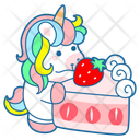 پیش‌نمایش فایل strawberry-cake-12521627 از پک تک شاخ بامزه