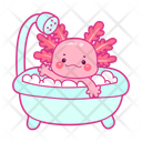 پیش‌نمایش فایل axolotl-bathing-12418827 از پک اکسولوتل صورتی