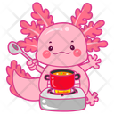 پیش‌نمایش فایل axolotl-cooking-12418734 از پک اکسولوتل صورتی