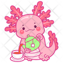 پیش‌نمایش فایل axolotl-drinking-tea-12418747 از پک اکسولوتل صورتی