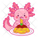پیش‌نمایش فایل axolotl-eat-spaghetti-12418758 از پک اکسولوتل صورتی