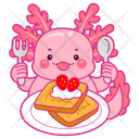 پیش‌نمایش فایل axolotl-eat-waffle-12418771 از پک اکسولوتل صورتی