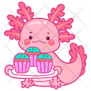 پیش‌نمایش فایل axolotl-hold-cupcake-12418767 از پک اکسولوتل صورتی