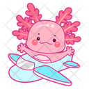 پیش‌نمایش فایل axolotl-on-plane-12418838 از پک اکسولوتل صورتی