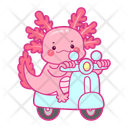 پیش‌نمایش فایل axolotl-on-vespa-12418803 از پک اکسولوتل صورتی