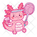 پیش‌نمایش فایل axolotl-play-badminton-12418797 از پک اکسولوتل صورتی