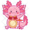 پیش‌نمایش فایل axolotl-playing-drummer-12418719 از پک اکسولوتل صورتی