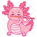 پیش‌نمایش فایل axolotl-playing-flute-12418715 از پک اکسولوتل صورتی