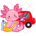 پیش‌نمایش فایل axolotl-washing-car-12418728 از پک اکسولوتل صورتی